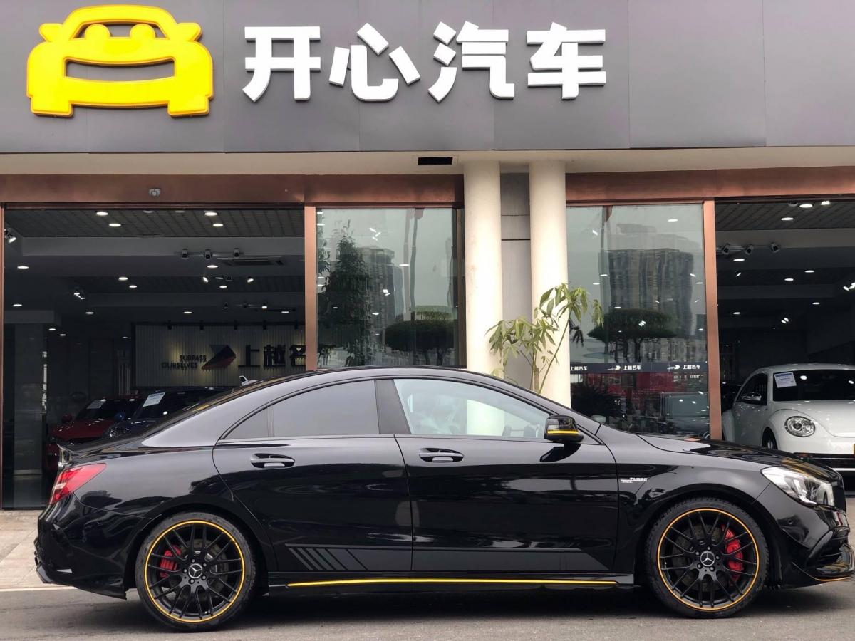 【重庆】2018年3月奔驰 奔驰CLA级AMG  2017款 AMG CLA 45 4MATIC 暗夜雷霆限量版自动档